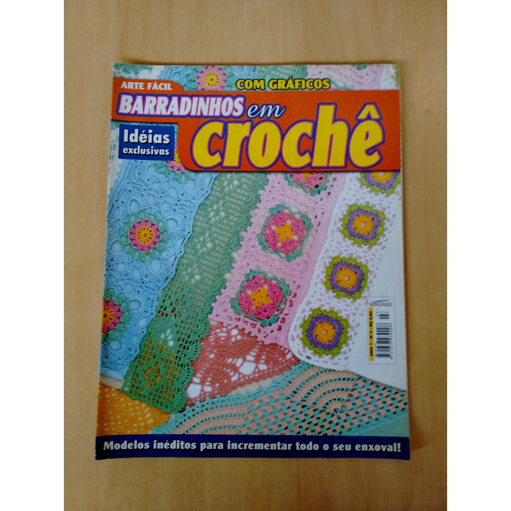 Revista Arte Fácil 3 Barrados Crochê Bordado Decoração 661r
