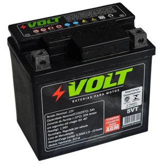 Bateria Moto Volt 5vt Titan 150 Nxr Bros Biz Web Hunter Pop Xre 300 Factor 125 G76 em Oferta na Shopee