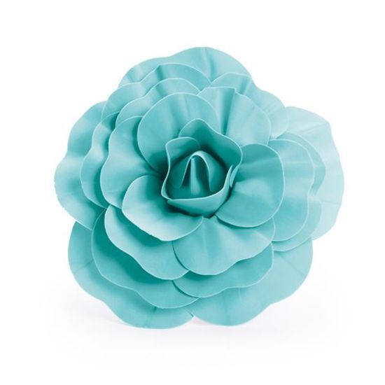 Flores Decorativas para Painel Azul Turquesa 30 cm | Shopee Brasil