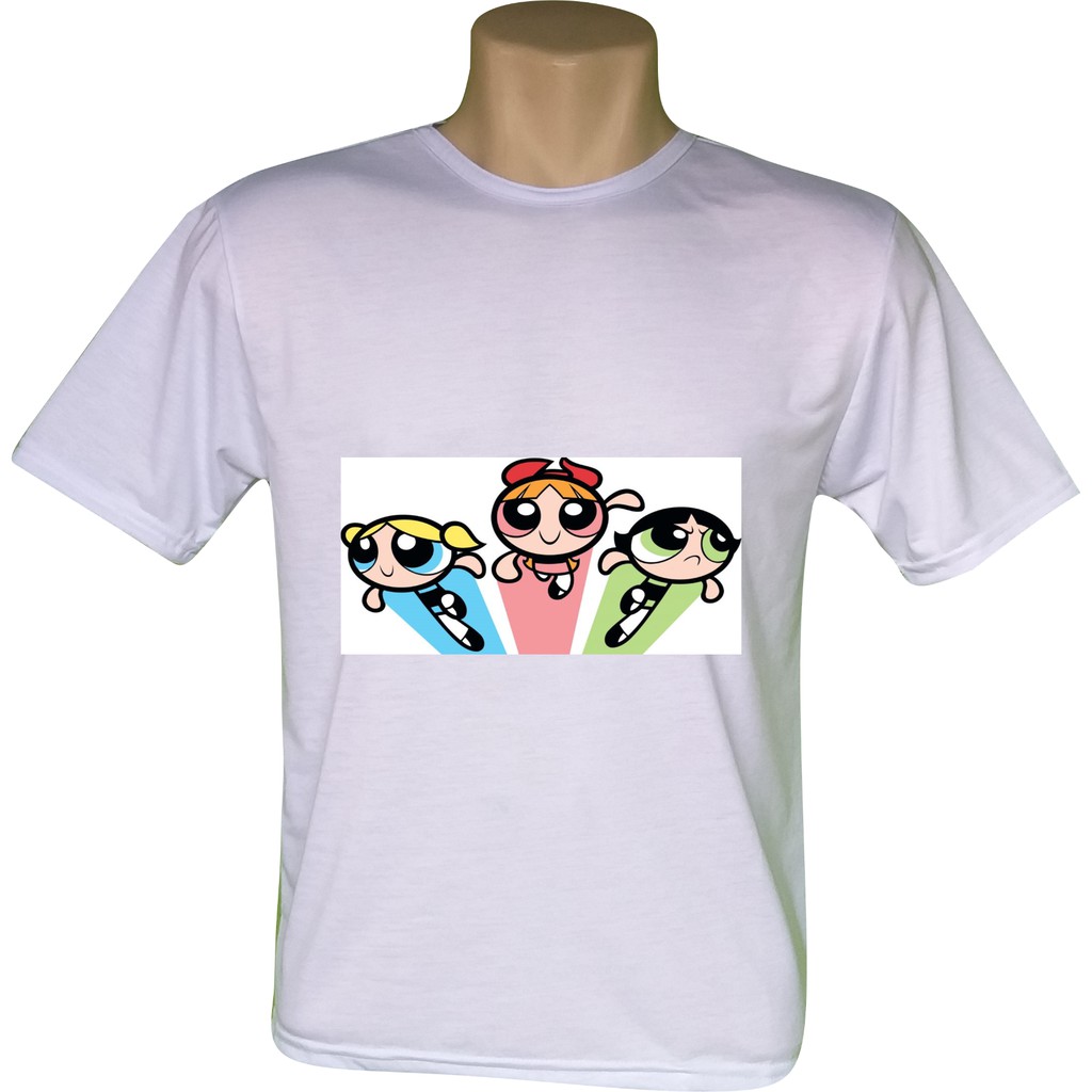 Blusa Camisa Estampada Infantil Personalizada Camiseta As  Meninas Superpoderosas
