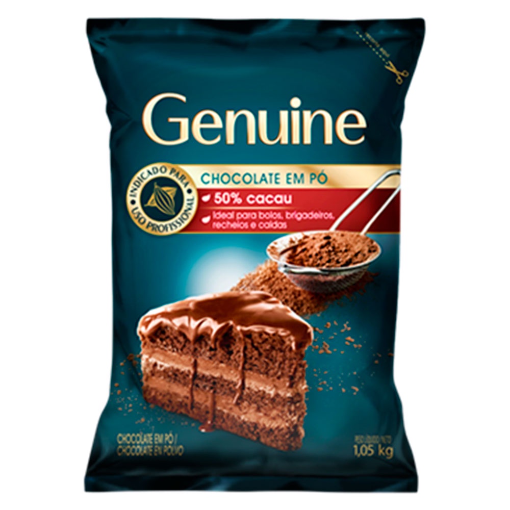 Chocolate em Pó Genuine 50% Cacau 1,05kg - Cargill