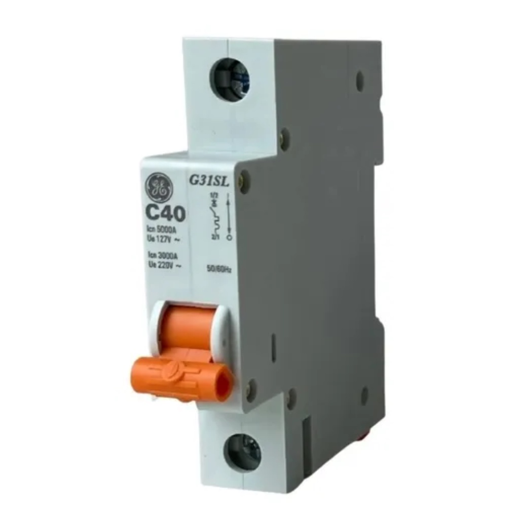Disjuntor Din Monofasico Unipolar Din Ge 40a 50a