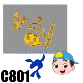 Kit Cortador Lucas Neto e Foca 5cm C801
