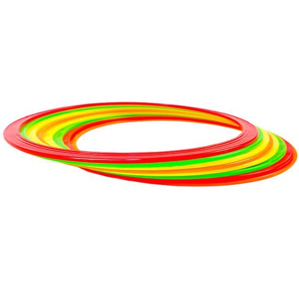 Kit Funcional Argolas De Agilidade Demarcatórias 12 Peças Odin Fit