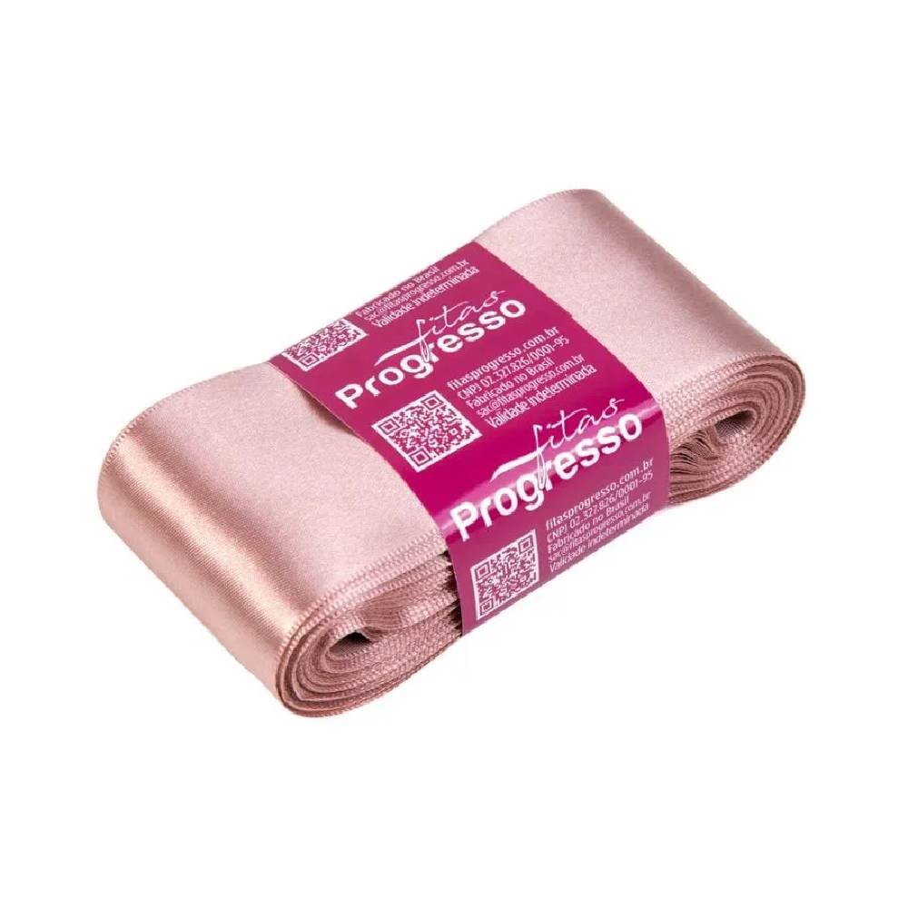 Fita de Cetim Progresso 50mm nº12 10m 1143 Rosa Velho 1un