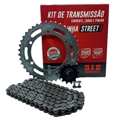 Kit Relação Transmissão Tração Yamaha Lander 250 / Tenere 250 / Xtz 250 2009 Com Retentor Oring - Original Did