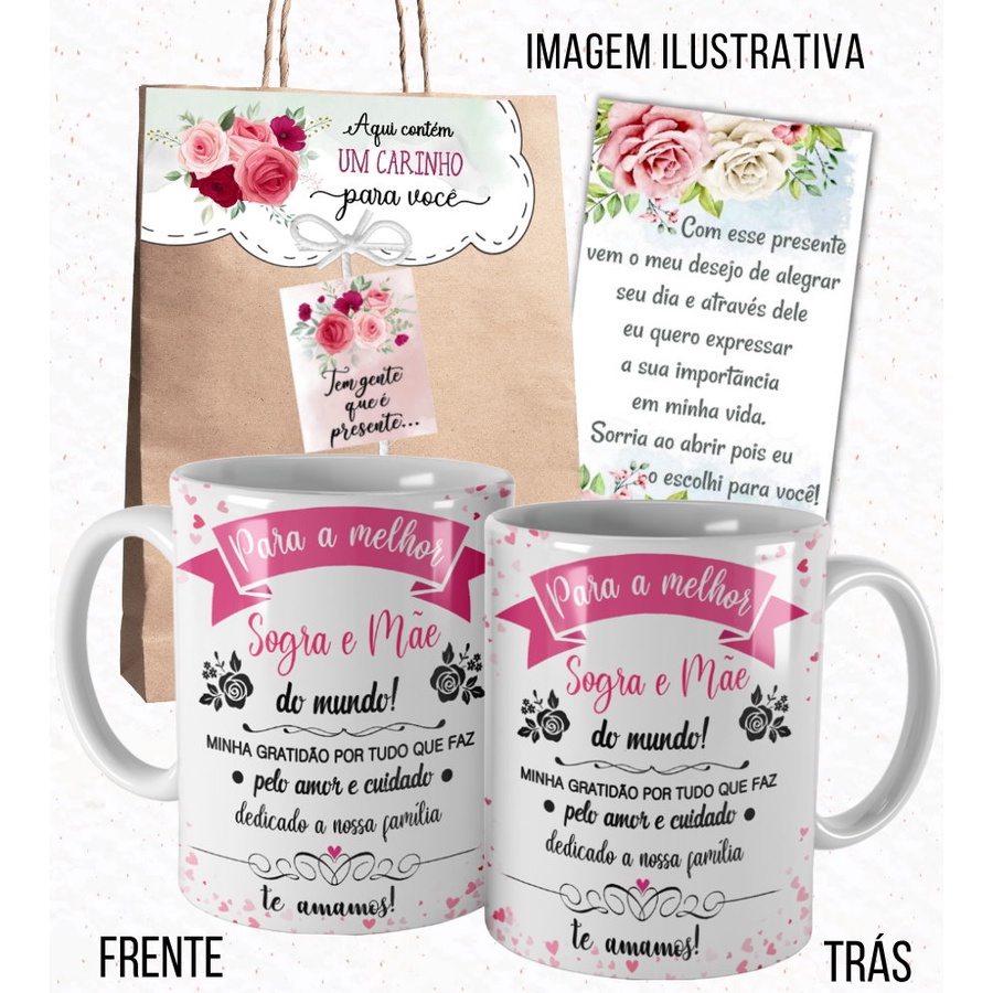 Caneca para Sogra Melhor Sogra do Mundo/ Presente para Sogra com Embalagem