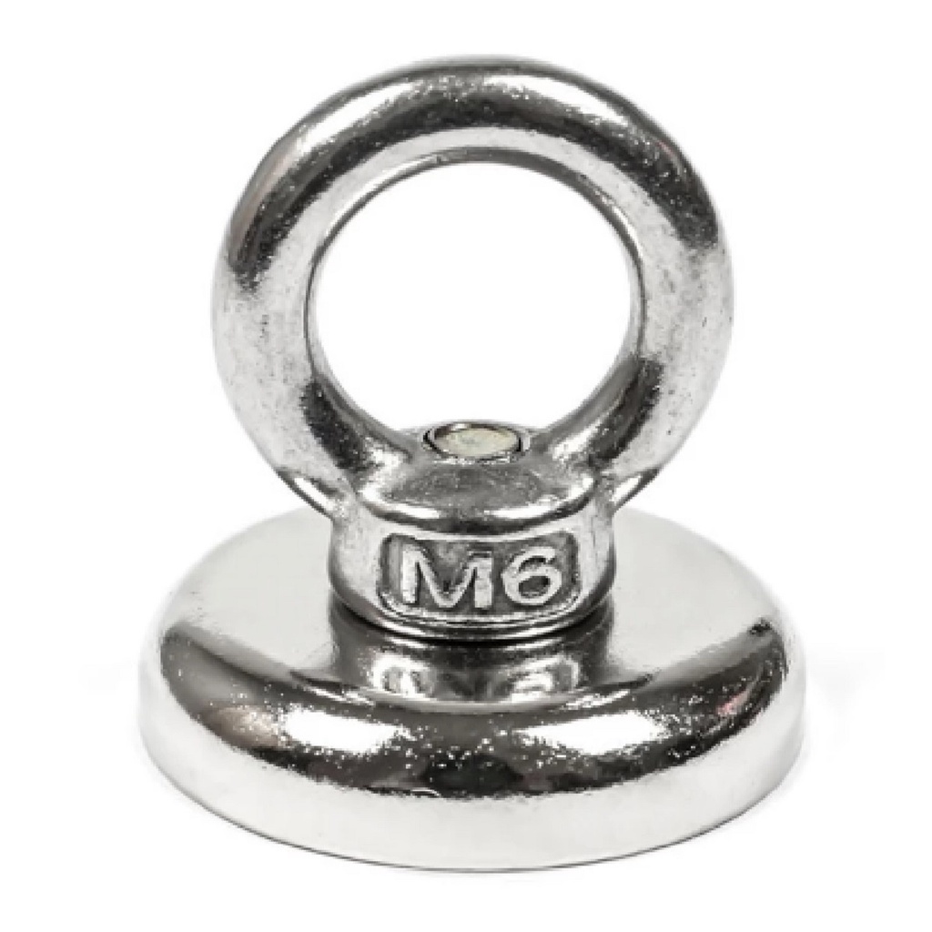 Imã Neodímio Super Forte D36 Mm Pesca Magnética Até 40kg Ima Neodimio