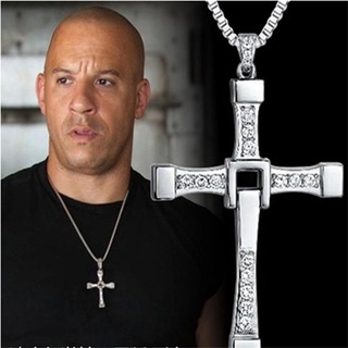 Rápido E Furiosos 8 Colar Religioso Cristal Pingente De Cruz Colares Dominic Toretto Filme Jóias Para Homens Presente