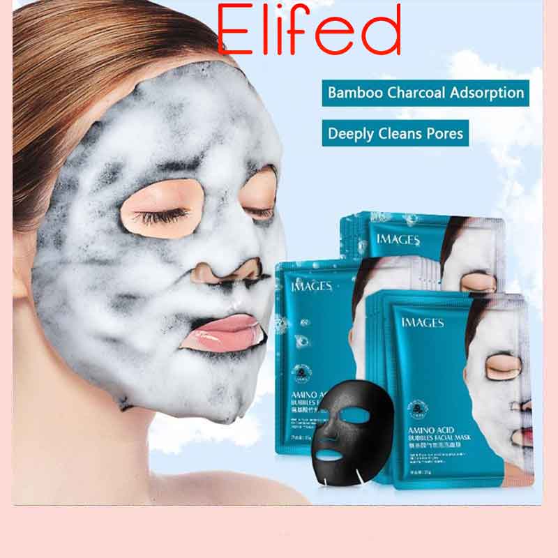 Bubble Aminoácido Máscara De Carvão De Bambu Preto/Hidratante/Clareamento/anti-Idade/Cuidados Com A Pele