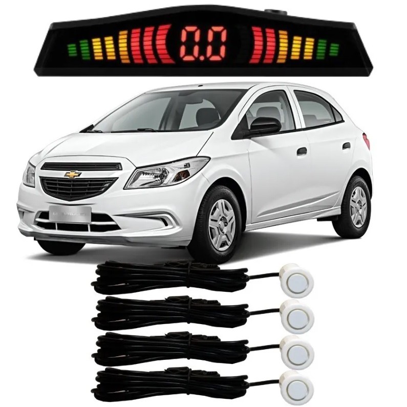 Sensor De Estacionamento Ré Onix Todos Os Modelos Branco - Spare Parts and Accessories for Vehicles