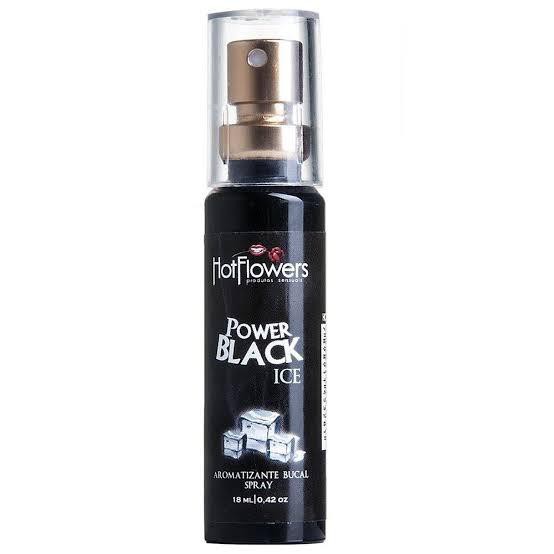 POWER BLACK ICE Bucal SPRAY Comestível Aromatizante Esfria 18ml HotFlowers em Oferta na Shopee