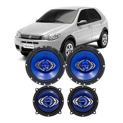 Kit Falante Hurricane Para Portas 6 + 5 Polegadas Fiat Palio - Spare Parts and Accessories for Vehicles