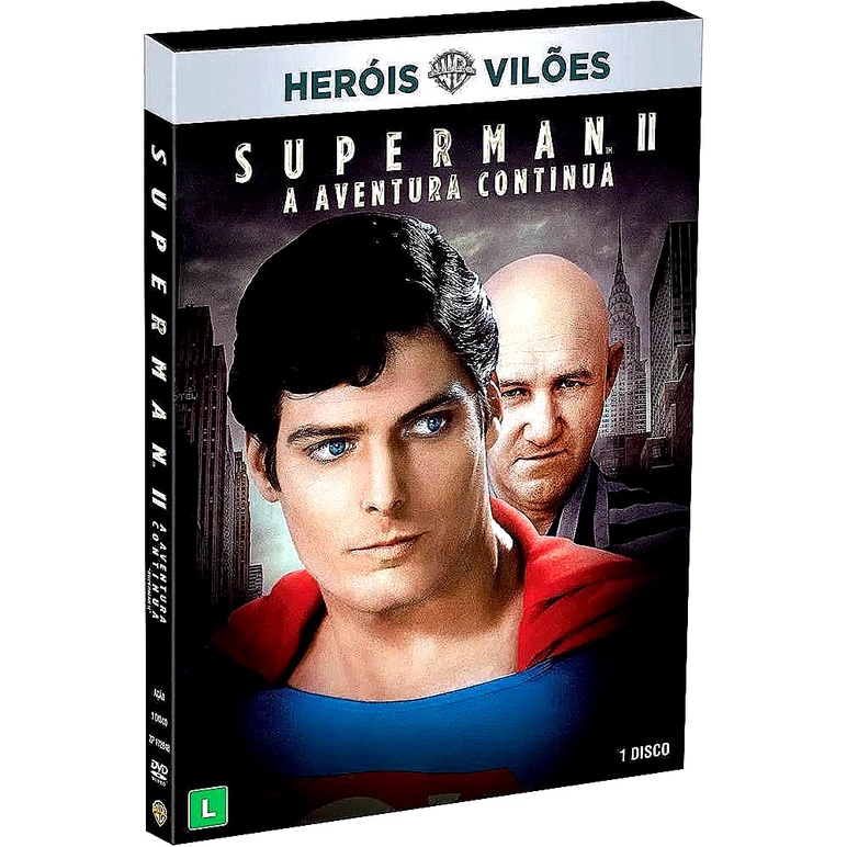 DVD Superman II - A Aventura Continua - Edição ORIGINAL - Heróis Vs. Vilões - Aventura Novo Lacrado