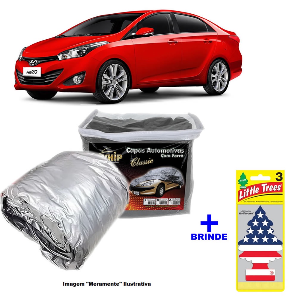 Capa Cobrir Carro Hyundai Hb20s, I30, Veloster + Cheirinho