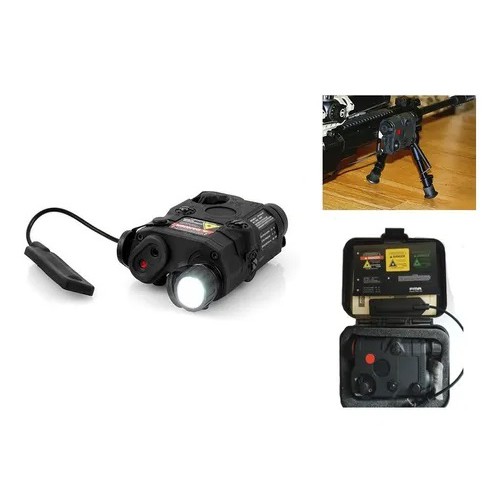 An Peq Fma Lanterna + Laser + Infra Vermelho Airsoft Paintball Trilho
