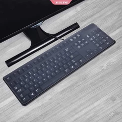Capa Protetora Ultra Fina Em Tpu À Prova D'água Para Teclado De Computador/Mesa/Tamanho Padrão