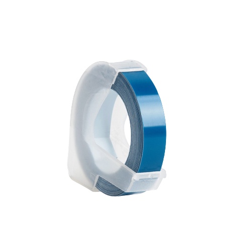 Fita Vinílica Vinil Compatível Dymo Rotulador Manual 3DOB35 Azul Lago 12mm