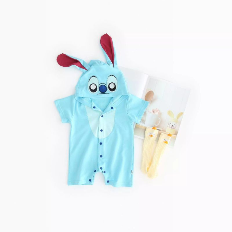 Roupa Personalizada 3D Lilo & Stitch bebê Newborn Fotografia Mesversário