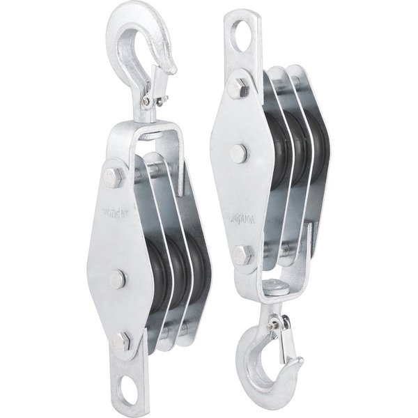 Moitão Cadernal 60mm X 3 Roldanas Para Elevação De Cargas - Vonder 6145060030