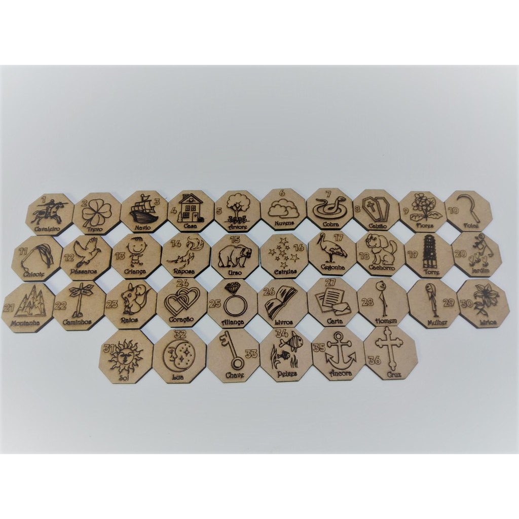 baralho cigano tipo Runas  Baralho Lenormand