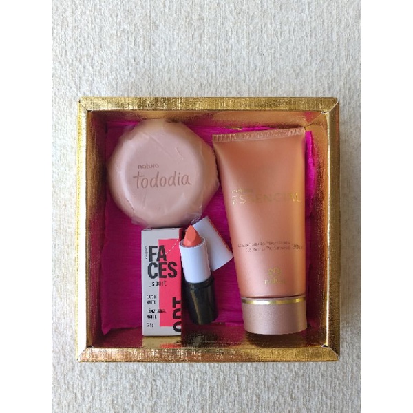 Presente Maquiagem Faces Natura ou Avon com Batom em Oferta na Shopee