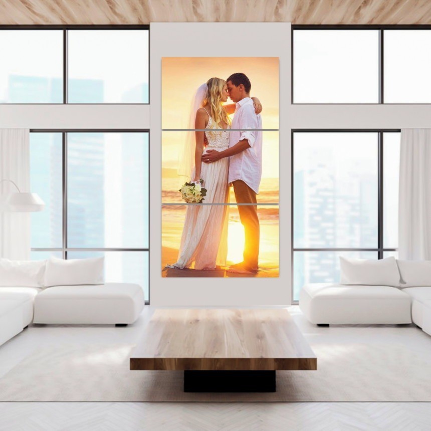 Quadro Personalizado Mosaico Com Foto 120x60 Vertical ou horizontal em Oferta na Shopee