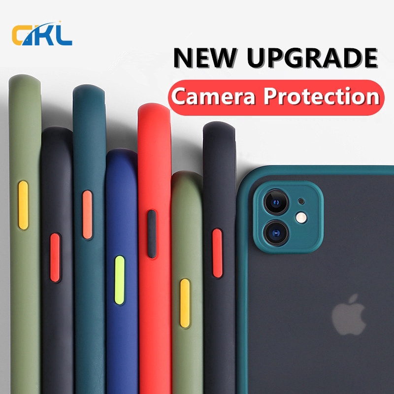 Casing for IPhone 11 Pro Max X XS Max XR 6 6S 7 8 Plus Matte Translucent