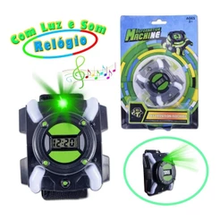 Relogio Ben 10 Com Luz Sons Ominitrix Ominiverse Lançador Infantil Brinquedo