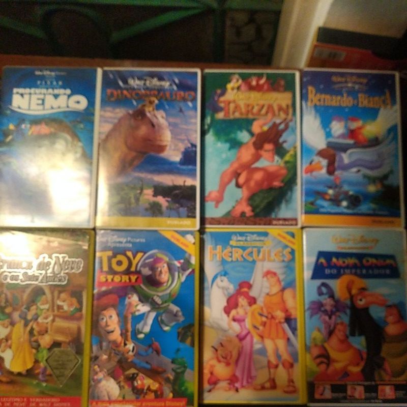 Fita VHS de Vídeo Disney Desenho Original Dublado Colecionador Unidade