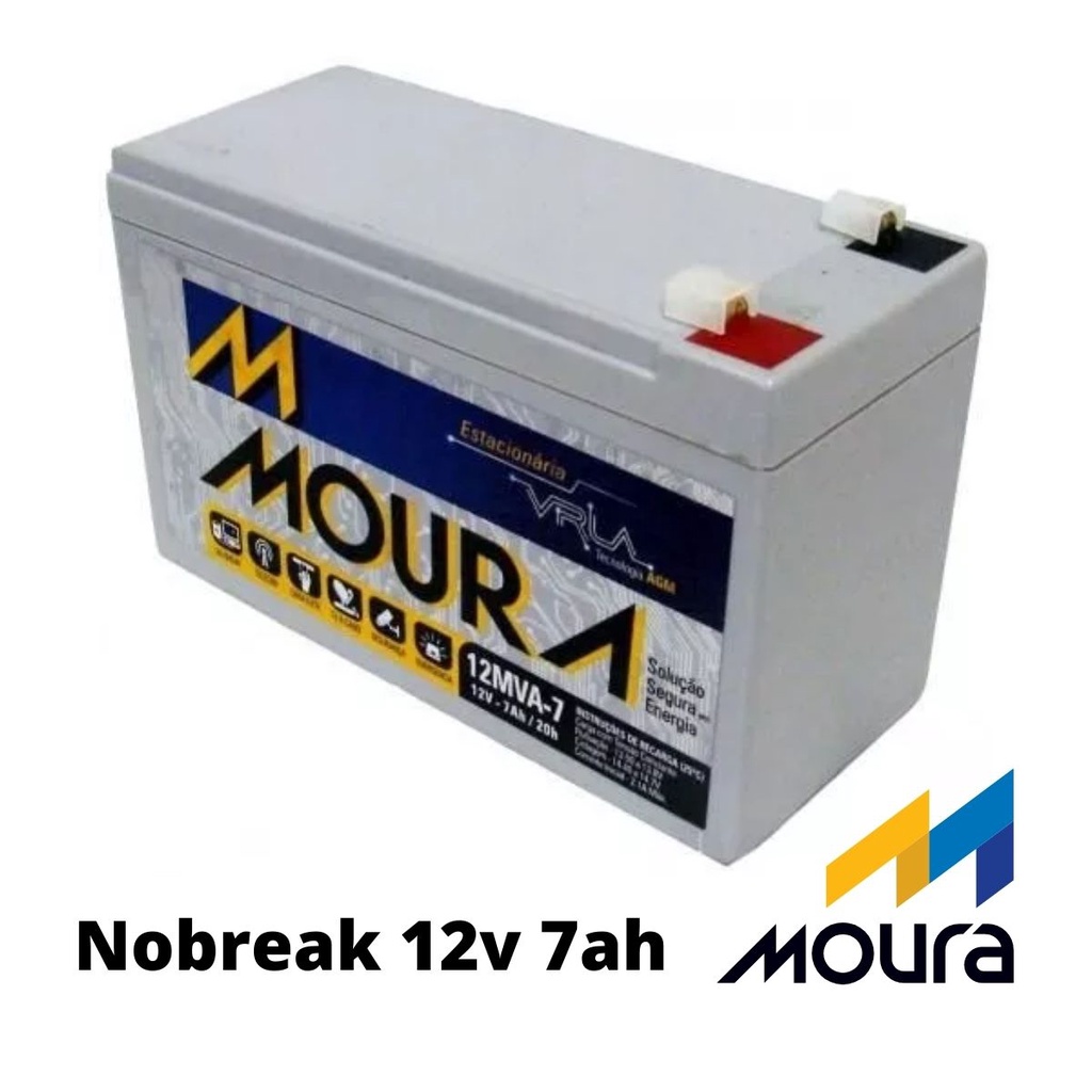 Bateria Moura Nobreak 12mva7 Apc Back-Up 400 600 700 1500