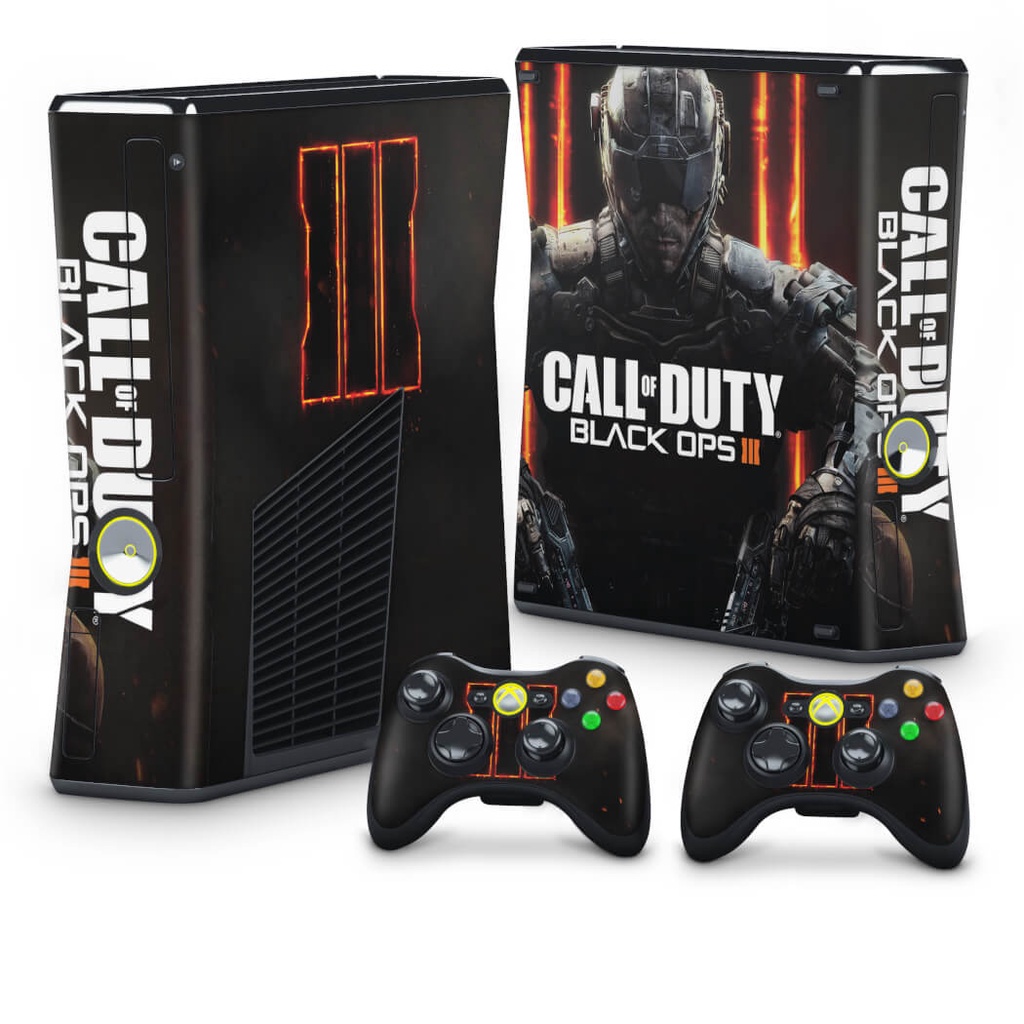 Skin Xbox 360 Slim Adesivo - Call Of Duty: Black Ops 3