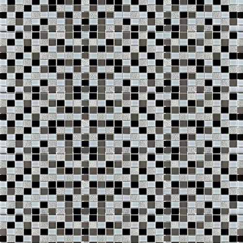 Papel De Parede Adesivo Pastilha Tons Pretos E Cinzas 3mt