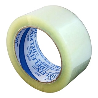 Fita Adesiva Cristal 100 Metros 45mm x 100m Delfix Para Embalar em Oferta na Shopee