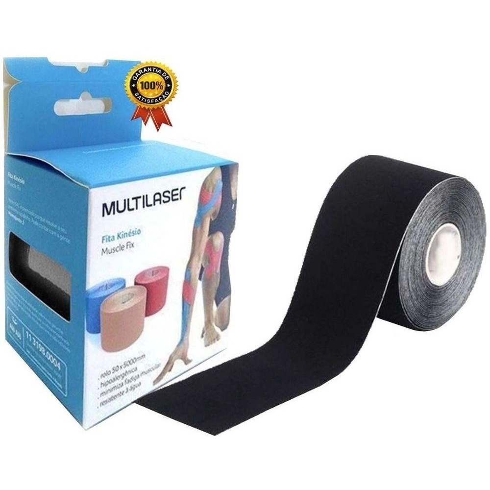 Fita Kinésio Multilaser Muscle Fix 5 X 500 Cm Rolo - Cores | Shopee Brasil