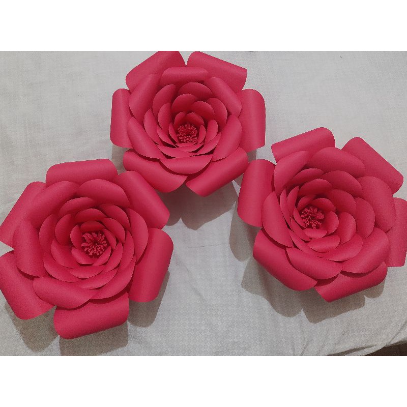 Flores de papel grande para decoração 11 unidades | Shopee Brasil