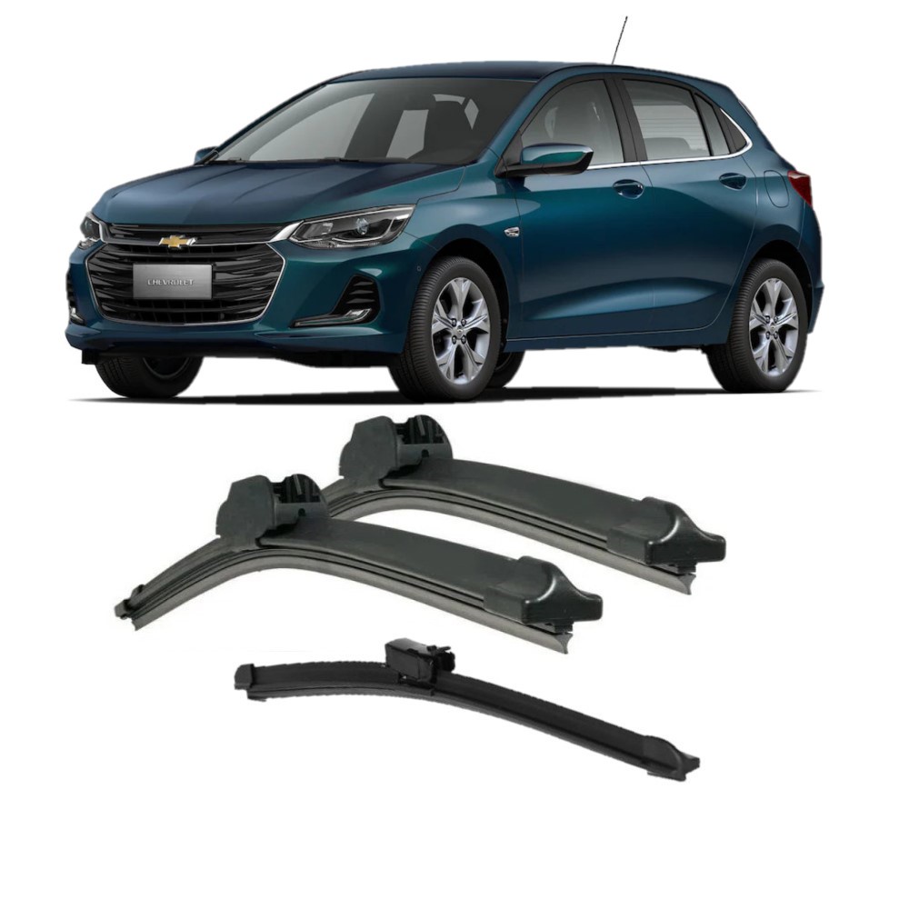 Jogo Limpador Parabrisa Palheta Gm Novo Onix 2020 2021 2022 em Oferta na Shopee