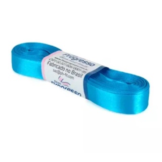 Fita de Cetim Progresso 15mm nº3 10m 213 Azul Turquesa - 1un em Oferta na Shopee