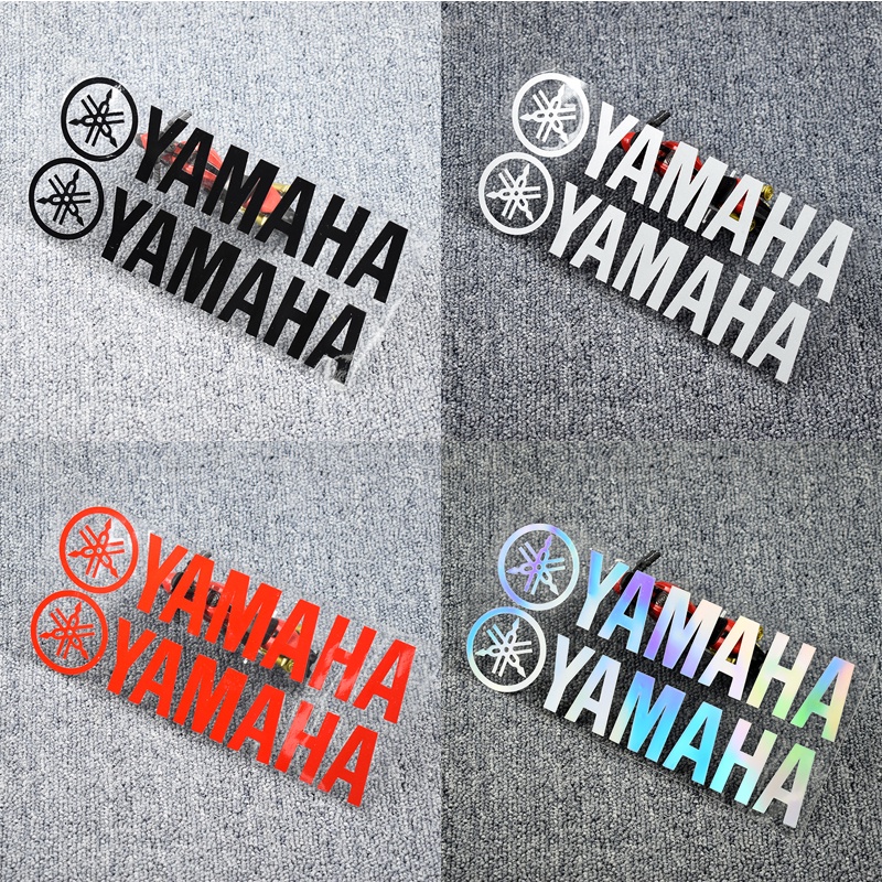 Adesivo Refletivo 2D Yamaha Para Motocicleta Lateral Do Tanque De Combustível