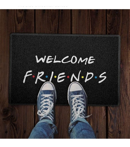 Tapete Capacho Welcome Friends 60x40 Vinil