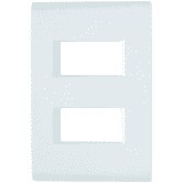 Conjunto Tomada 10a + Tomada de rede / internet RJ45 CAT6 Liz Tramontina - Placa / Espelho 4x2 com 2 postos + 1 módulos de tomadas 10a + 1 tomada de rede / internet RJ45 CAT6 linha Liz Tramontina