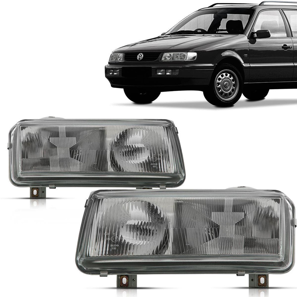 Par Farol Passat 93 94 95 96 Foco Duplo Cromado