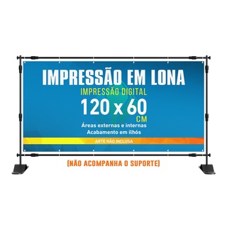 Banner Faixa Lona X Cm Personalizado Acabamento Com Ilh S Shopee Brasil