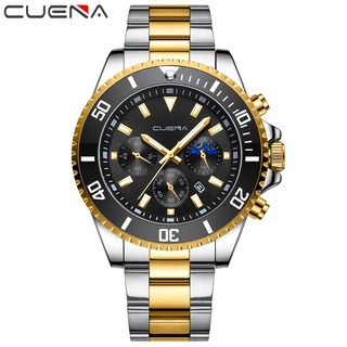 CUENA Relógios Dos Homens Top Marca De Aço Inoxidável Business Casual Sports 6003 X Sem Caixa em Oferta na Shopee