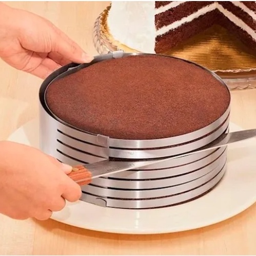 Aro Cortador De Bolo Em Camadas Fatiador Inox Forma Wincy