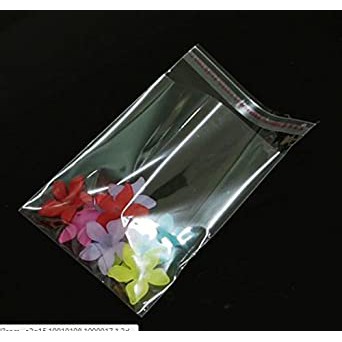 Saco 7x7+3cm. com aba adesiva ( colante ) sem solapa ( sem furo para pendurar )  com 100 unidades. em Oferta na Shopee