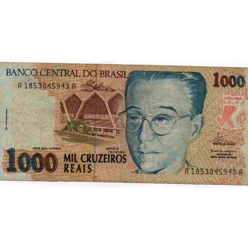 Cédula 1000 Cruzeiros Reais MBC - C238