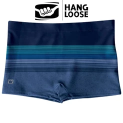 Sunga Masculina Hang Loose Boxer Box Estampa Listrada Moda Praia Com Cordao de Regulagem Adulto