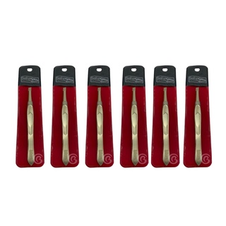 Kit 6 Pinças Solingen Chanfrada Designer Sobrancelhas