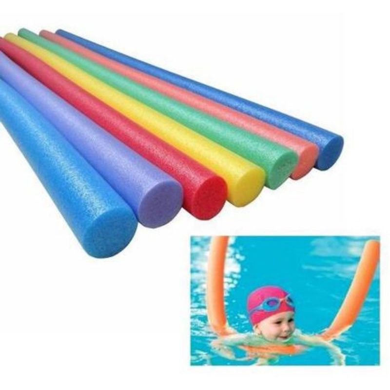 kit 4 Boia Espaguete Flutuador Macarrão Para Piscina Colorido Maciço Hidroginástica Unitário